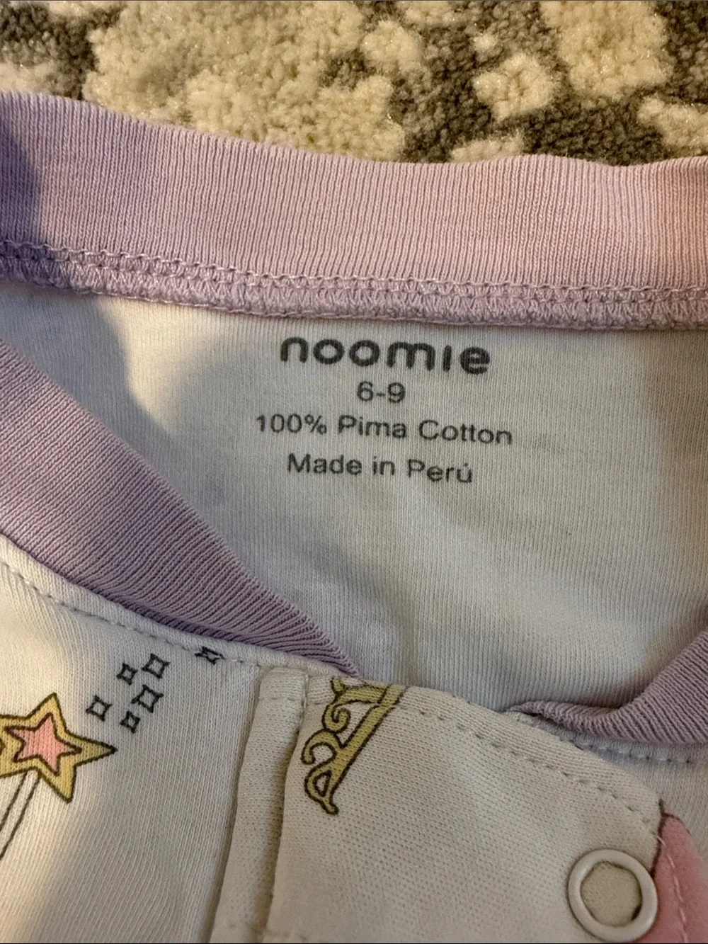 Noomie Baby Princess Zipper Onesie